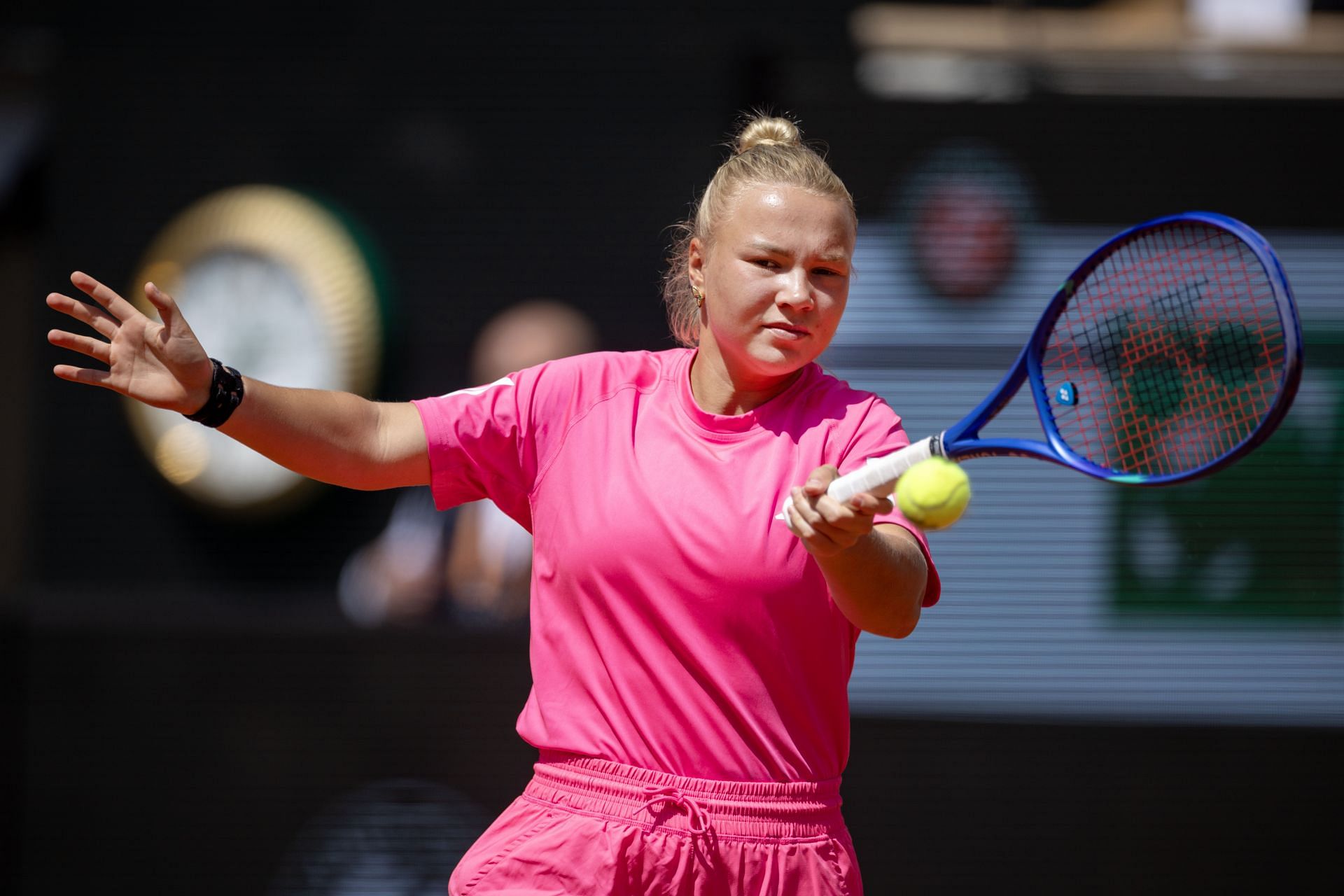 Diana Shnaider at the French Open 2025. (Photo: Getty)